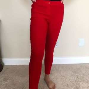 Red dress pants